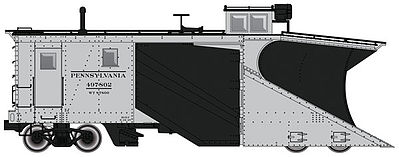 Life-Like-Proto Russell Snowplow Pennsylvania Railroad #497802 HO Scale Model Train Freight Car #110023