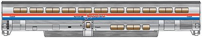 Life-Like-Proto 85 Pullman-Standard Superliner I Coach Amtrak Phase III HO Scale #11011