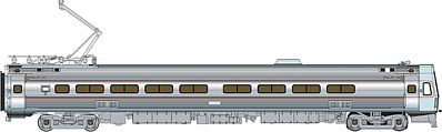 Life-Like-Proto Budd Metroliner EMU Parlor Car Penn Central/Amtrak HO Scale Model Train Passenger Car #13823