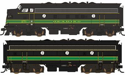 Life-Like-Proto PROTO 2000 Diesel EMD F7A-B Set Powered W/Sound & DCC ...