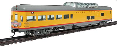 Life-Like-Proto 85 ACF Observation Dome Lounge Lighted Union Pacific HO Scale Model Train Passenger Car #9234