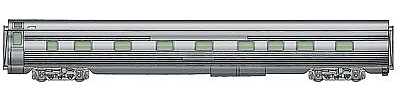 Life-Like-Proto 85 P-S Hotevilla 4-4-2 Sleeper Santa Fe HO Scale Model Train Passenger Car #9321