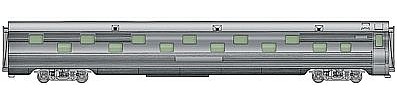 Life-Like-Proto 85 P-S 24 Duplex Roomette Sleeper Santa Fe HO Scale Model Train Passenger Car #9323