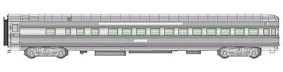 Life-Like-Proto 85 P-S 42-Seat Coach Observation Santa Fe HO Scale Model Train Passenger Car #9463