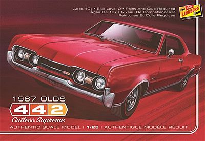 Lindberg 1967 Oldsmobile 442 Plastic Model Car Kit 1/25 Scale #127