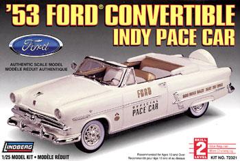 Lindberg 1953 Ford Convertible Indy Pacecar Plastic Model Car Kit 1/25 Scale #72321