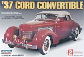 Lindberg 1937 Cord Convertible Vehicle Plastic Model Car Kit 1/25 Scale #72323
