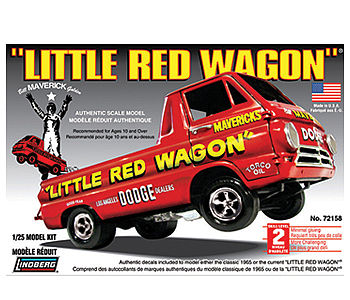 Lindberg Little Red Wagon Plastic Model Truck Kit 1/25 Scale #hl115-12