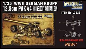 Lion-Roar WWII German Krupp 12.8cm Pak 44 Anti-Tank Gun Plastic Model Weapon Kit 1/35 Scale #3526