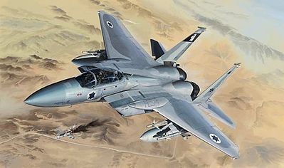 Lion-Roar F15B/D USAF & Israeli Aircraft (2 in 1) Plastic Model Aircraft Kit 1/48 Scale #4815