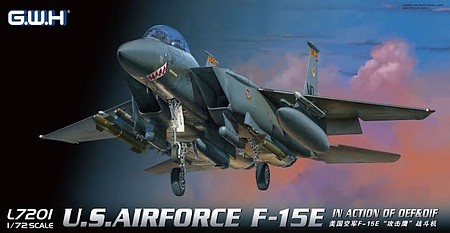 Lion-Roar USAF F15E in Action OEF & OIF Fighter Plastic Model Aircraft Kit 1/72 Scale #7201