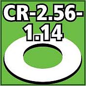 LOC Cent. Ring 1/8 thk. 2.56od - 1.14id inch (2) Model Rocket Building Accessory #cr256114