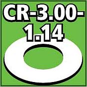 LOC Cent. Ring 1/8 thk. 3.00od - 1.14id inch (2) Model Rocket Building Accessory #cr300114