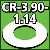 LOC Cent. Ring 1/8 thk. 3.90od - 1.14id inch (2) Model Rocket Building Accessory #cr390114
