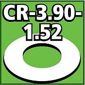 LOC Cent. Ring 1/8 thk. 3.90od - 1.52id inch (2) Model Rocket Building Accessory #cr390152
