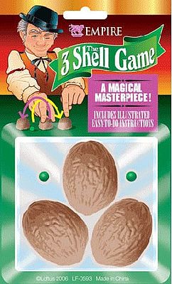 Loftus 3-Shell Game Magic Trick Magic #3029