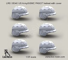 1/35 US Army PASGT Helmet w/Cover (6)