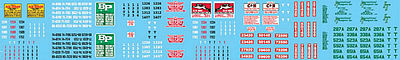 Lonestar Decal Sheet Truck/Tractor HO Scale Model Railroad Decal #12029