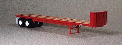 Lonestar 40 Trailmobile Flatbed Trailer Kit (Standard Red) HO Scale Model Trailer #5000