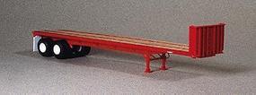 Lonestar 40' Trailmobile Flatbed Trailer Kit (Standard Red) HO Scale Model Trailer #5000