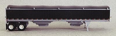 Lonestar Wilson 43 Grain Trailer - Kit - Black Tarp & Prepainted Panels (black) HO-Scale #6003