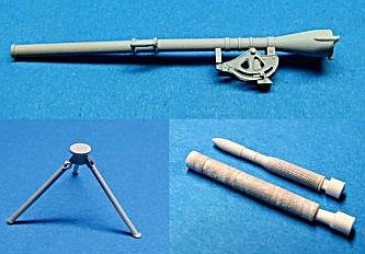 LZ WWII US Army 75mm Recoilless Rifle T21 w/Tripod (Resin) Plastic Model Weapon 1/35 #35506