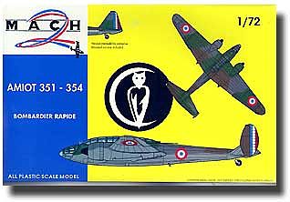 Mach2 Amiot 351/354 WWII French Medium Bomber Plastic Model Airplane Kit 1/72 Scale #15