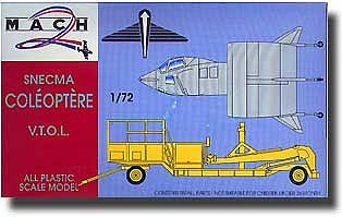 Mach2 Snecma Coleoptere French VTOL Rocket Plastic Model Airplane Kit 1/72 Scale #20