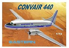 Mach2 Convair 440 Long Radar Nose Eastern Airliner Plastic Model Airplane Kit 1/72 Scale #56