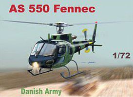 Mach2 AS550 Fennec Danish Army Helicopter Plastic Model Helicopter Kit 1/72 Scale #61