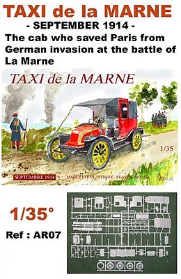 Mach2 Taxi de la Marne September 1914 Plastic Model Military Vehicle Kit 1/35 Scale #ar7