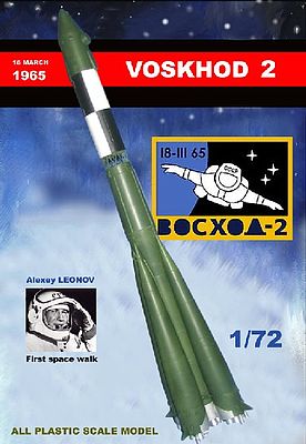 Mach2 Voskhod 2 Soviet Manned Rocket Space Program Plastic Model Kit 1/72 Scale #lo17