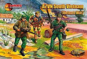Mars Vietnam War AVRN South Vietnamese Army (15) Plastic Model Military Figure Kit 1/32 #32009