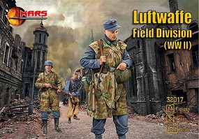 Mars WWII Luftwaffe Field Division (15) Plastic Model Military Figure Kit 1/32 Scale #32017