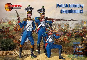 Mars Napoleonic Polish Infantry Plastic Military Figures 1/32 Scale #32031