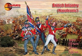 Mars Napoleonic British Infantry Plastic Military Figures 1/32 Scale #32032