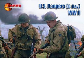 Mars WWII US Rangers D-Day Plastic Military Figures 1/32 Scale #32036