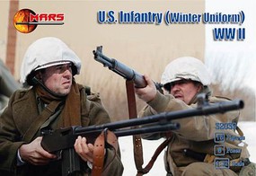 Mars WWII US Infantry Winter Uniform Plastic Military Figures 1/32 Scale #32039