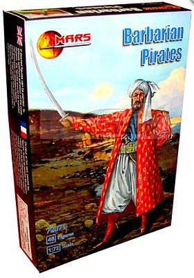 Mars Barbarian Pirates (48) Plastic Model Pirate Figure 1/72 Scale #72071