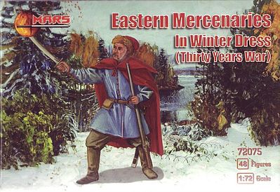 Mars Eastern Mercenaries in Winter Dress (48) Plastic Model Military Figure 1/72 Scale #72075