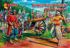 Mars XVI-XVII Century Turkish Field Artillery Plastic Military Figures 1/72 Scale #72103