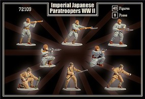 Mars WWII Imperial Japanese Paratroopers Plastic Military Figures 1/72 Scale #72109