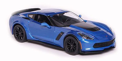 Maisto 2015 Corvette Z06 (Mettalic Blue) Diecast Model Car 1/24 Scale #31133blu