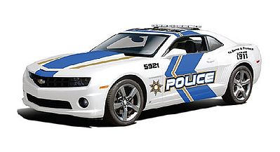 Maisto 2010 Camaro SS RS Police Car (White w/Blue/Gold Striping) Diecast Model Car 1/18 #31161wht