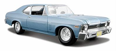 Maisto 1970 Chevy Nova SS Coupe (Met. Blue) Diecast Model Car 1/24 scale #31262blu