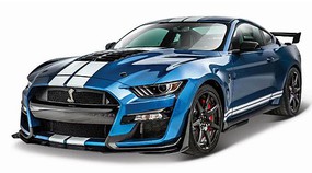 Maisto 1/18 2020 Ford Mustang Shelby GT500 (Blue w/White Stripe)