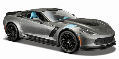 Maisto 2017 Corvette Grand Sport Coupe (Met. Grey) Diecast Model Car 1/24 Scale #31516gry