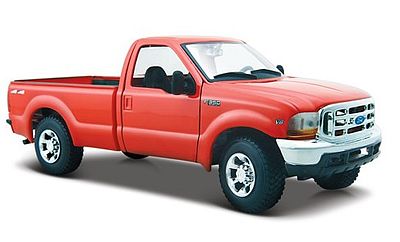 Maisto Ford F350 Heavy Duty Pickup Truck Red Cast Model 1 Ford F350 Heavy Duty Pickup Truck Red Cast Model 1 27 Scale