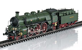 Marklin Class S 3/6 4-6-2 Hochhaxige/High Stepper 3-Rail Sound and Digital Royal Bavarian State Railways K. Bay Sts 3624 (Era 1 1912 (green, red)