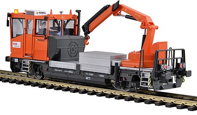Marklin Robel X630 Track Maintenance Car - 3-Rail w/Sound & Digital Austrian Federal Railways OBB (Era VI 2016, orange, gray)